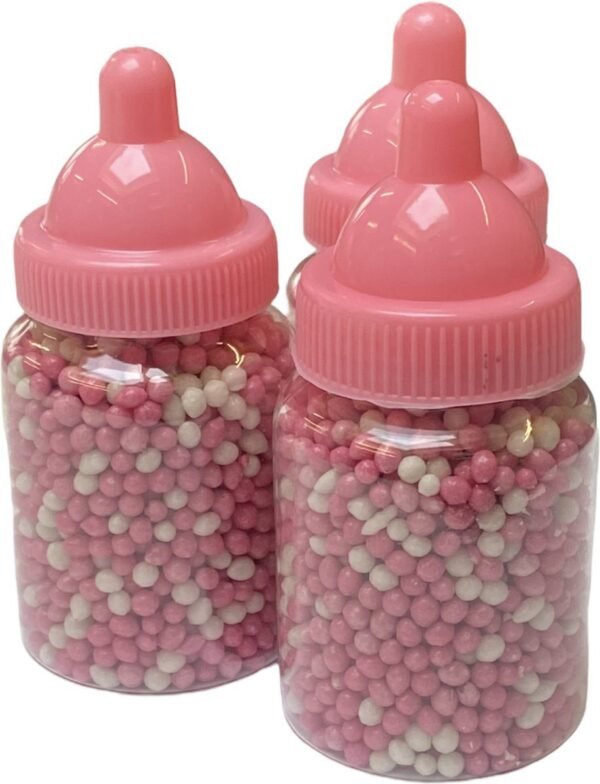 Babyflesjes Met Muisjes Roze Wit