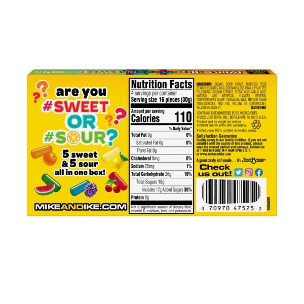 Mike & Ike Sweet and Sour Box - Afbeelding 2