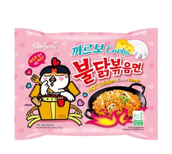 SamYang Hot Chicken Carbonara Noodles