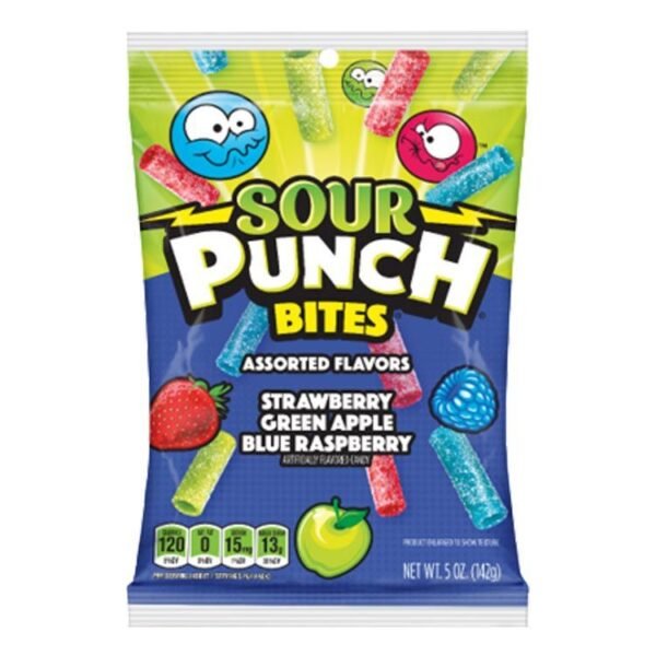 Sour Punch Assorted Bites 140gr