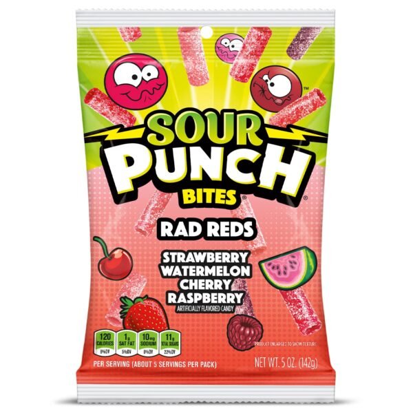 Sour Punch Rad Red Bites 140gr