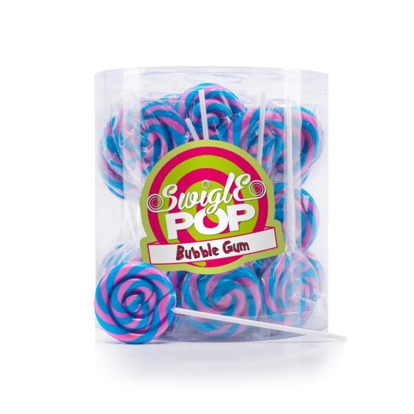 Mini Bubble gum lolly, 50 stuks